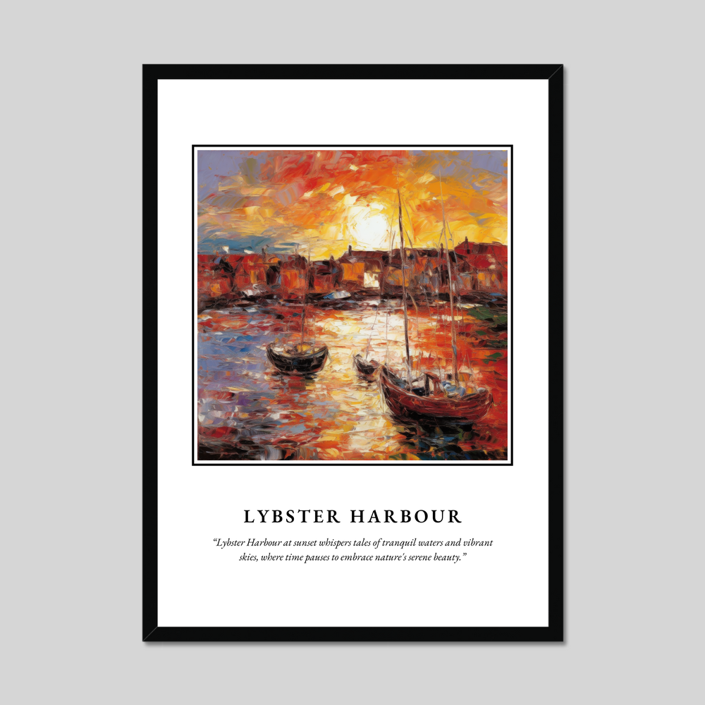 Lybster Harbour - Framed Poster Print