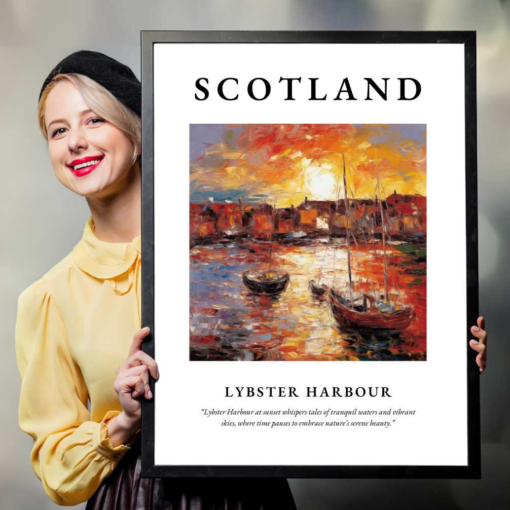 Lybster Harbour - Framed Poster Print