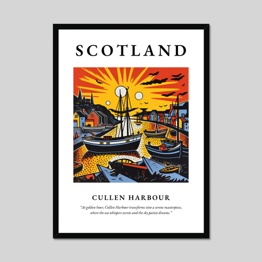 Cullen Harbour - Framed Poster Print