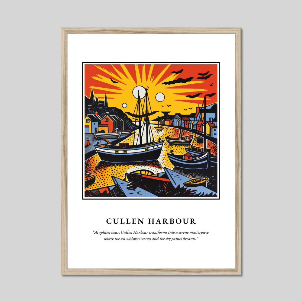 Cullen Harbour - Framed Poster Print