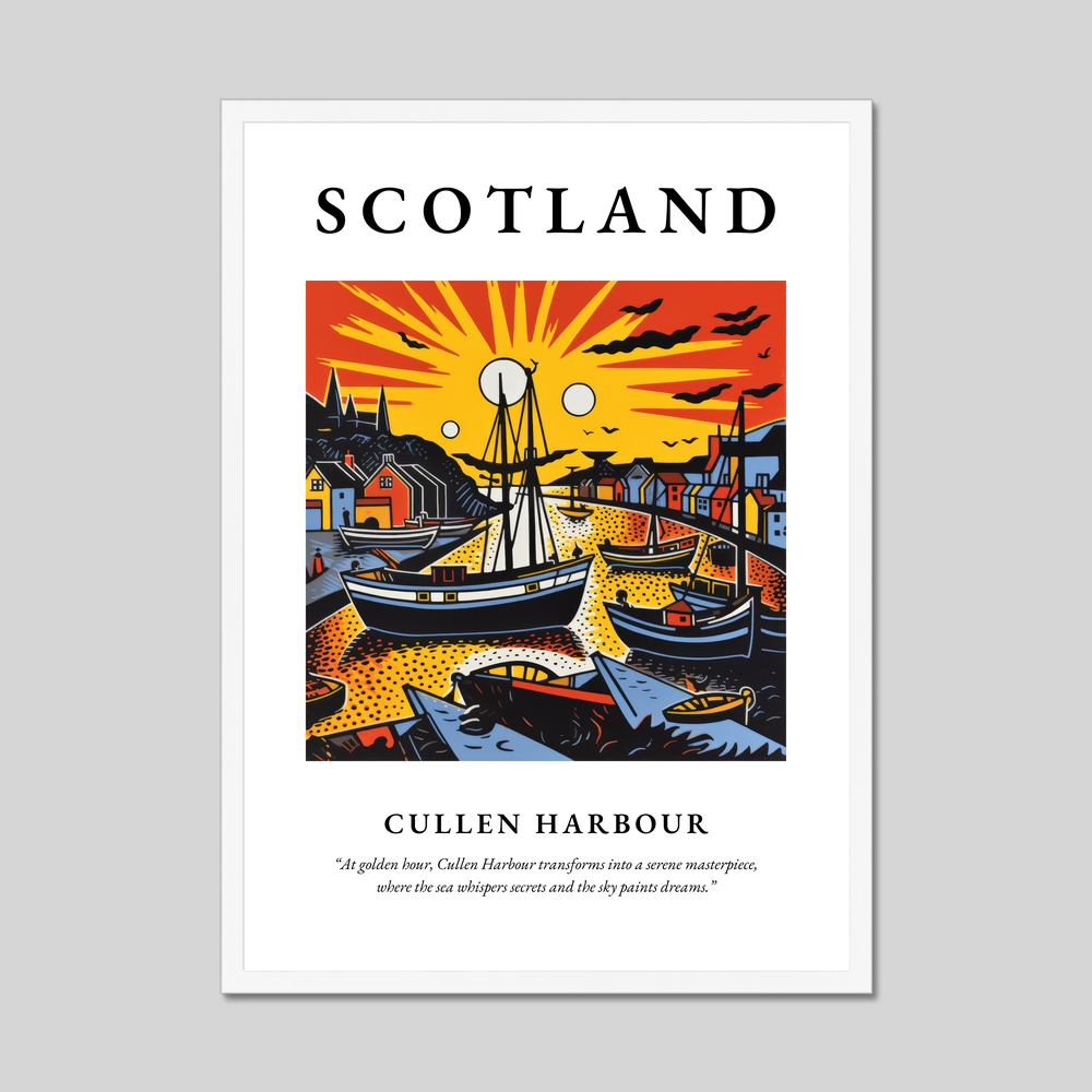 Cullen Harbour - Framed Poster Print