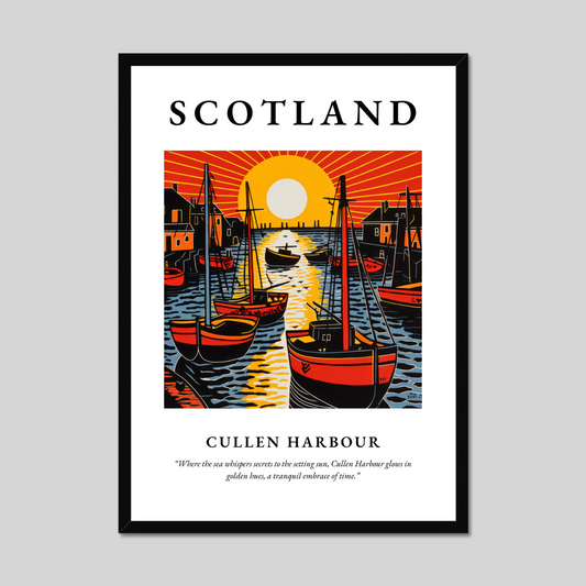 Cullen Harbour - Framed Poster Print