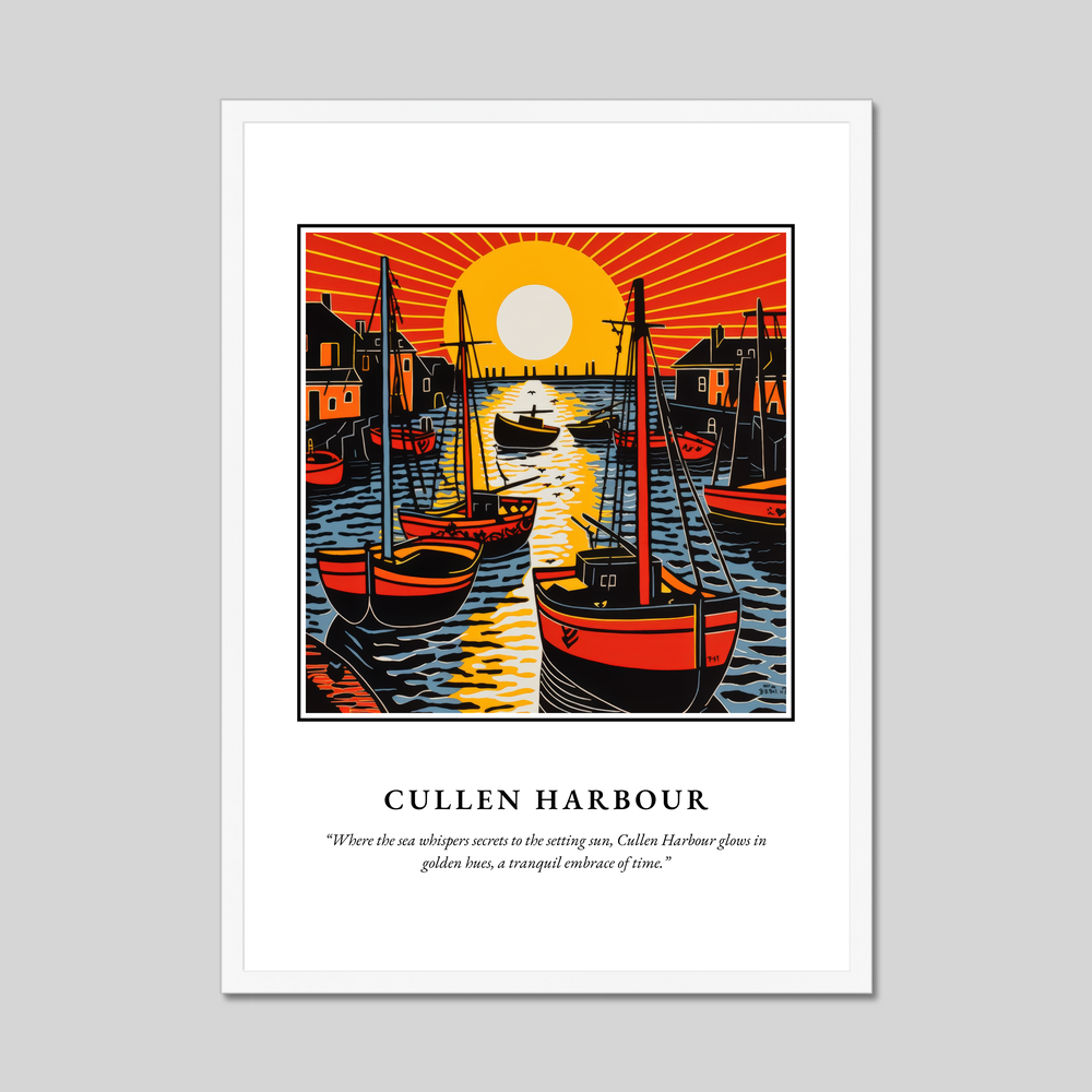 Cullen Harbour - Framed Poster Print