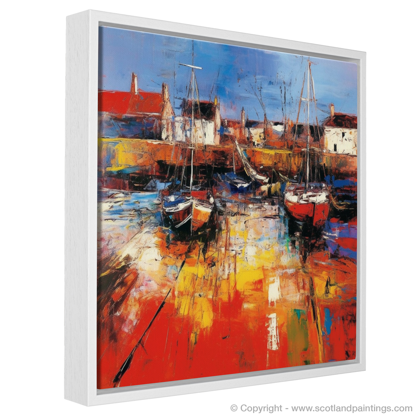 Harbour Hues: An Abstract Voyage through North Berwick