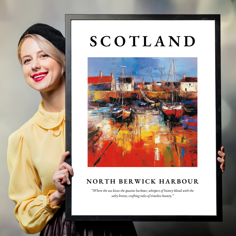 North Berwick Harbour - Framed Poster Print