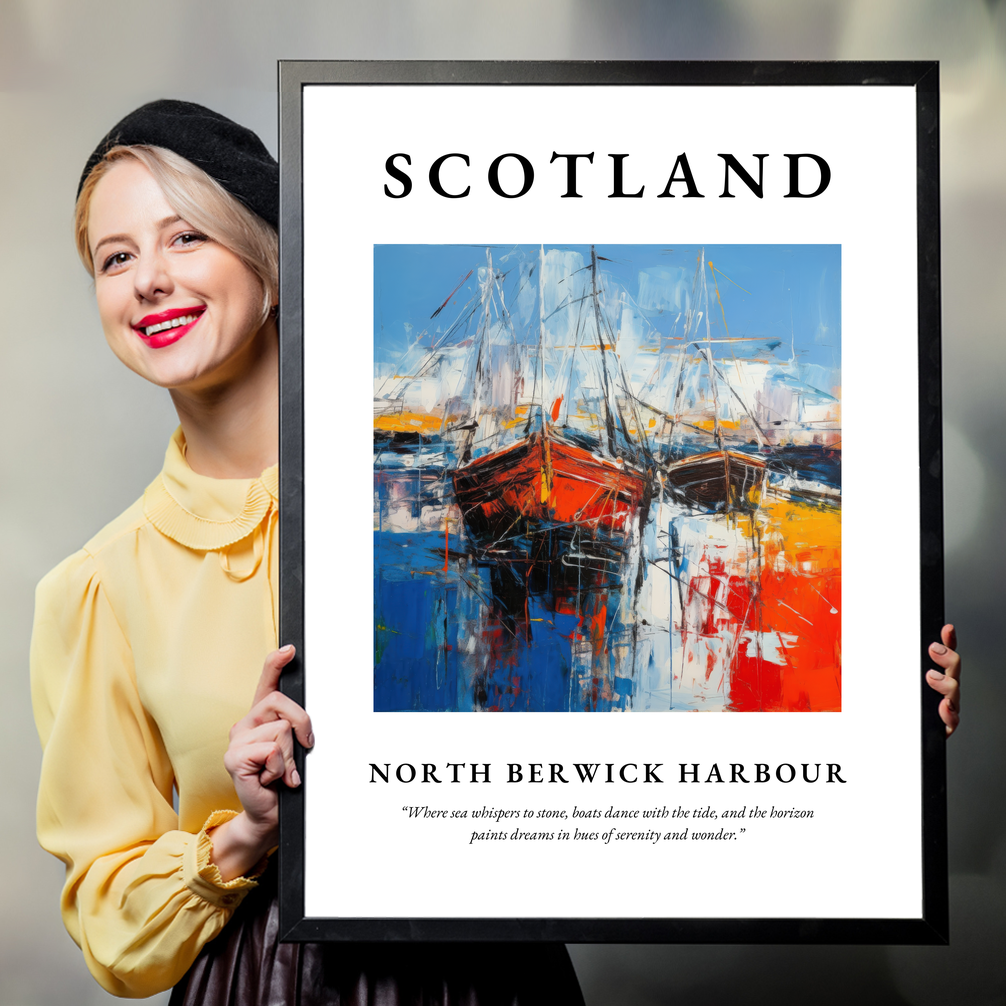 North Berwick Harbour - Framed Poster Print