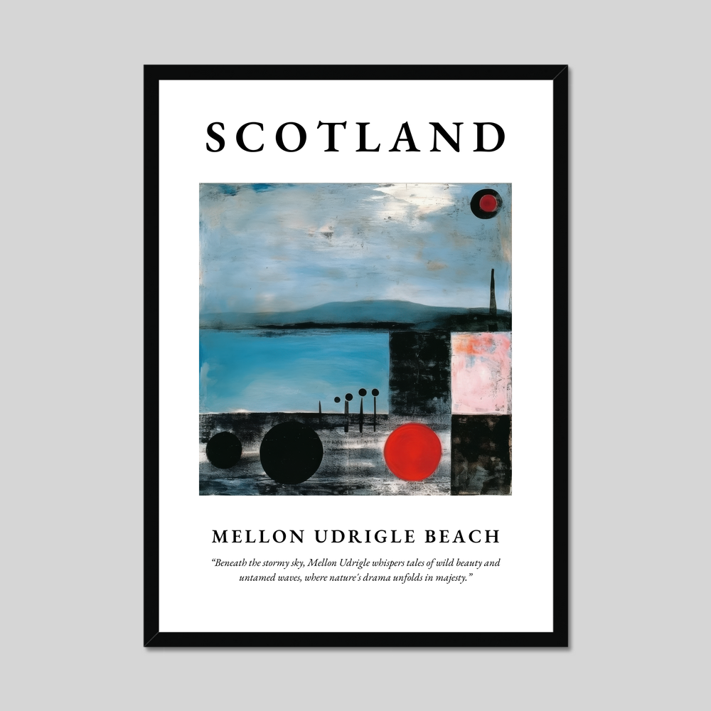 Mellon Udrigle Beach - Framed Poster Print