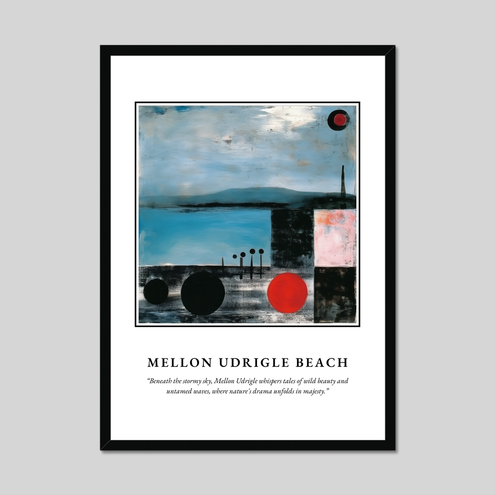 Mellon Udrigle Beach - Framed Poster Print