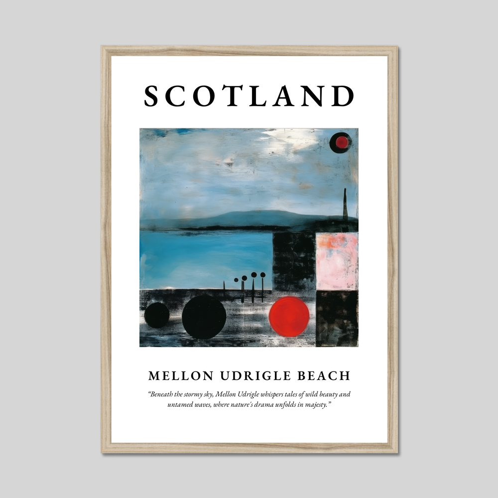 Mellon Udrigle Beach - Framed Poster Print