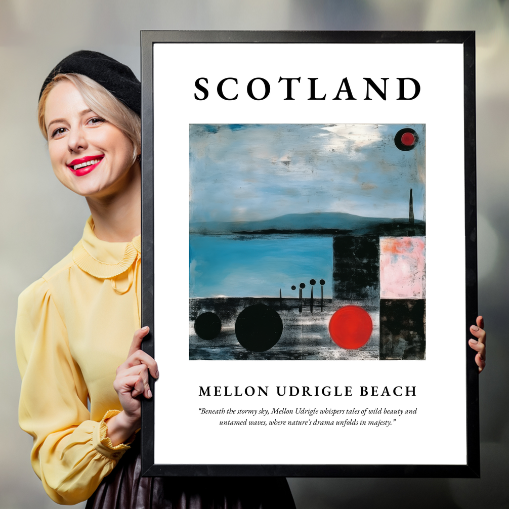 Mellon Udrigle Beach - Framed Poster Print