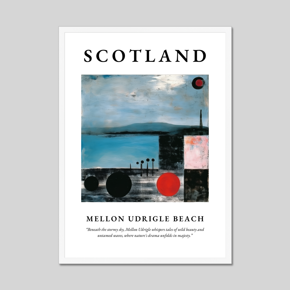 Mellon Udrigle Beach - Framed Poster Print