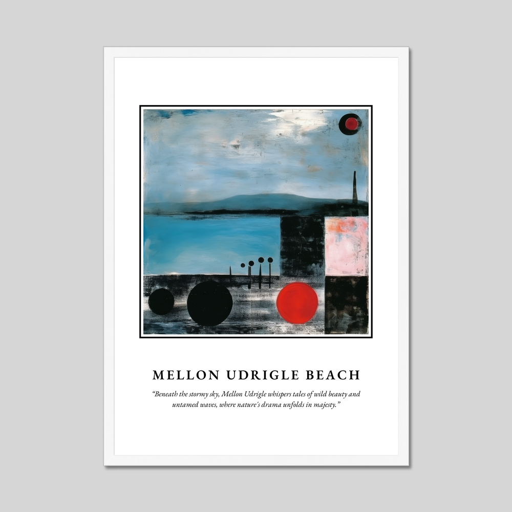 Mellon Udrigle Beach - Framed Poster Print