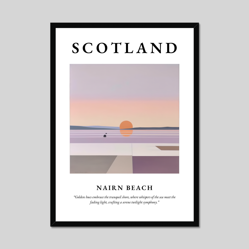 Nairn Beach - Framed Poster Print