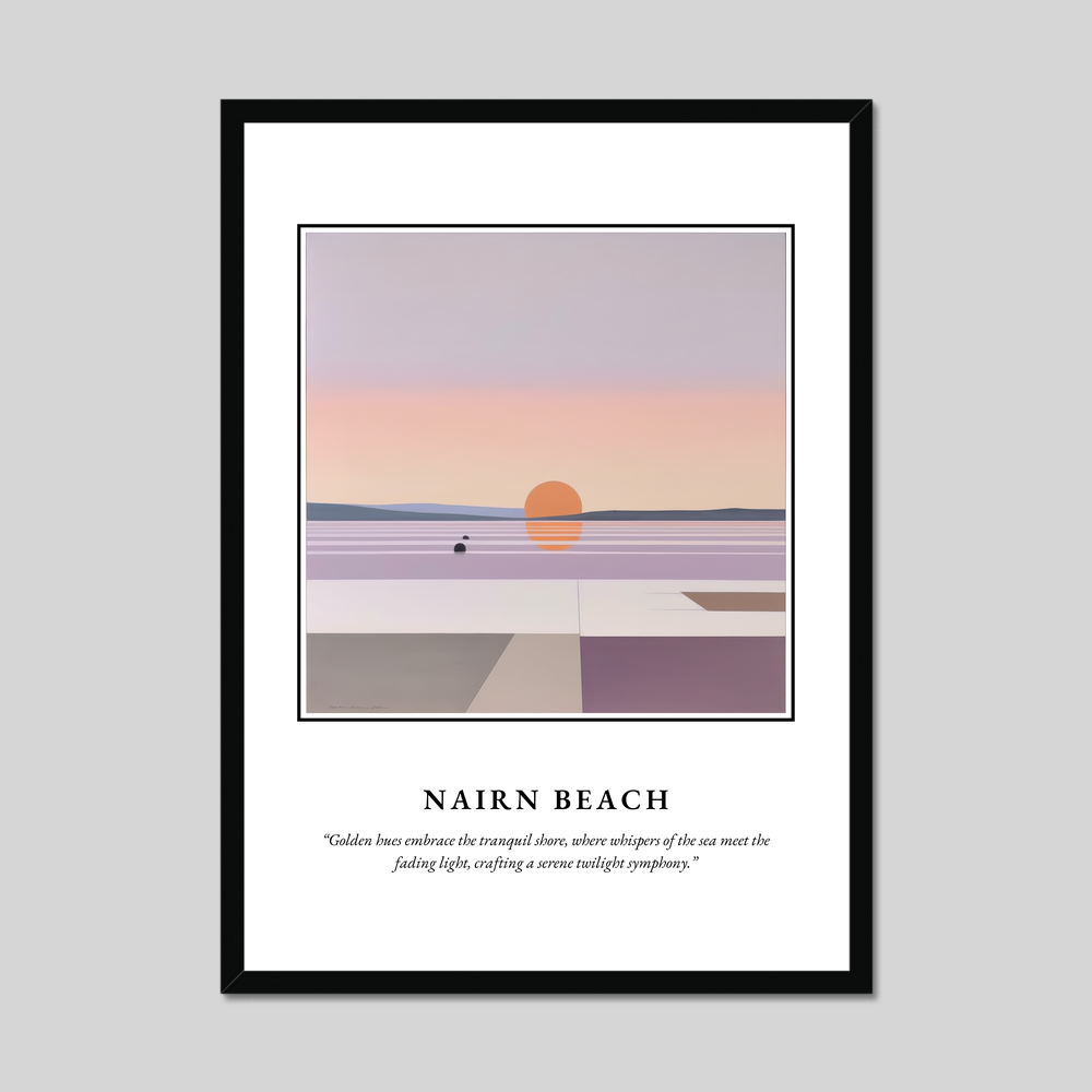 Nairn Beach - Framed Poster Print