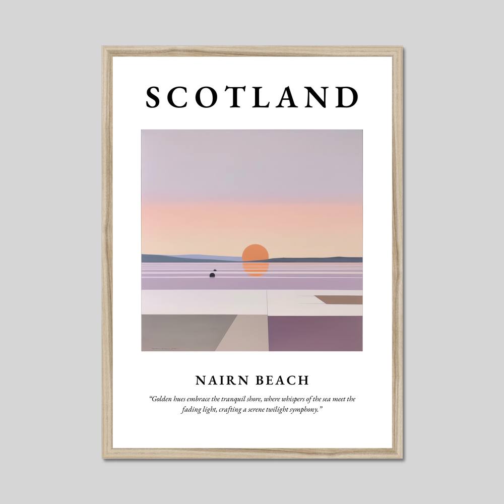 Nairn Beach - Framed Poster Print