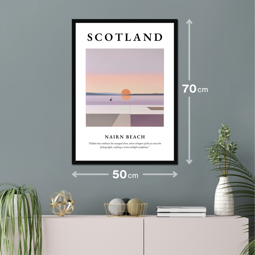 Nairn Beach - Framed Poster Print