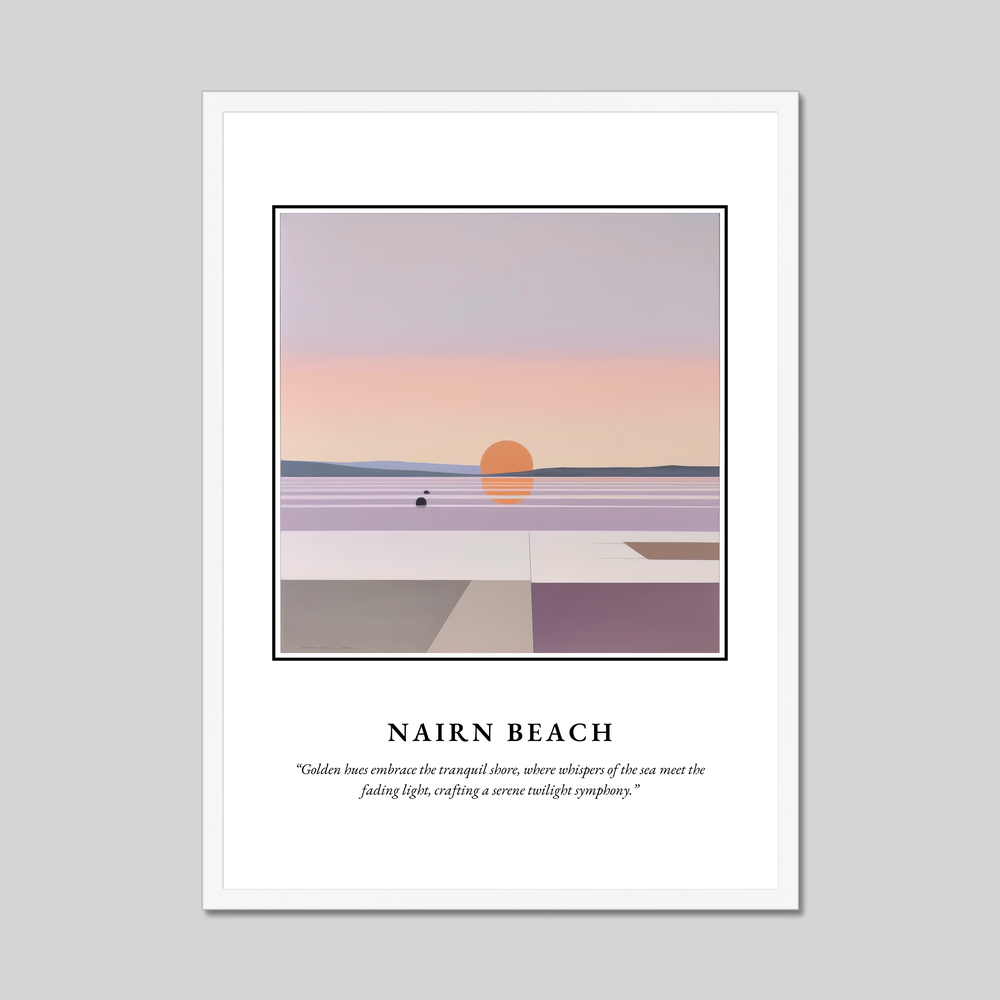 Nairn Beach - Framed Poster Print