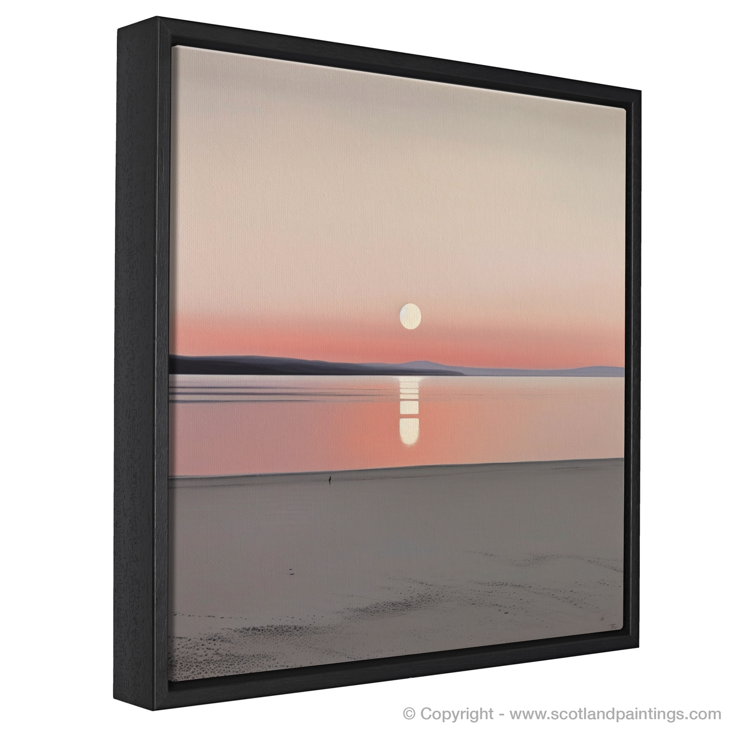 Nairn Beach Sunset Serenity: A Minimalist Masterpiece