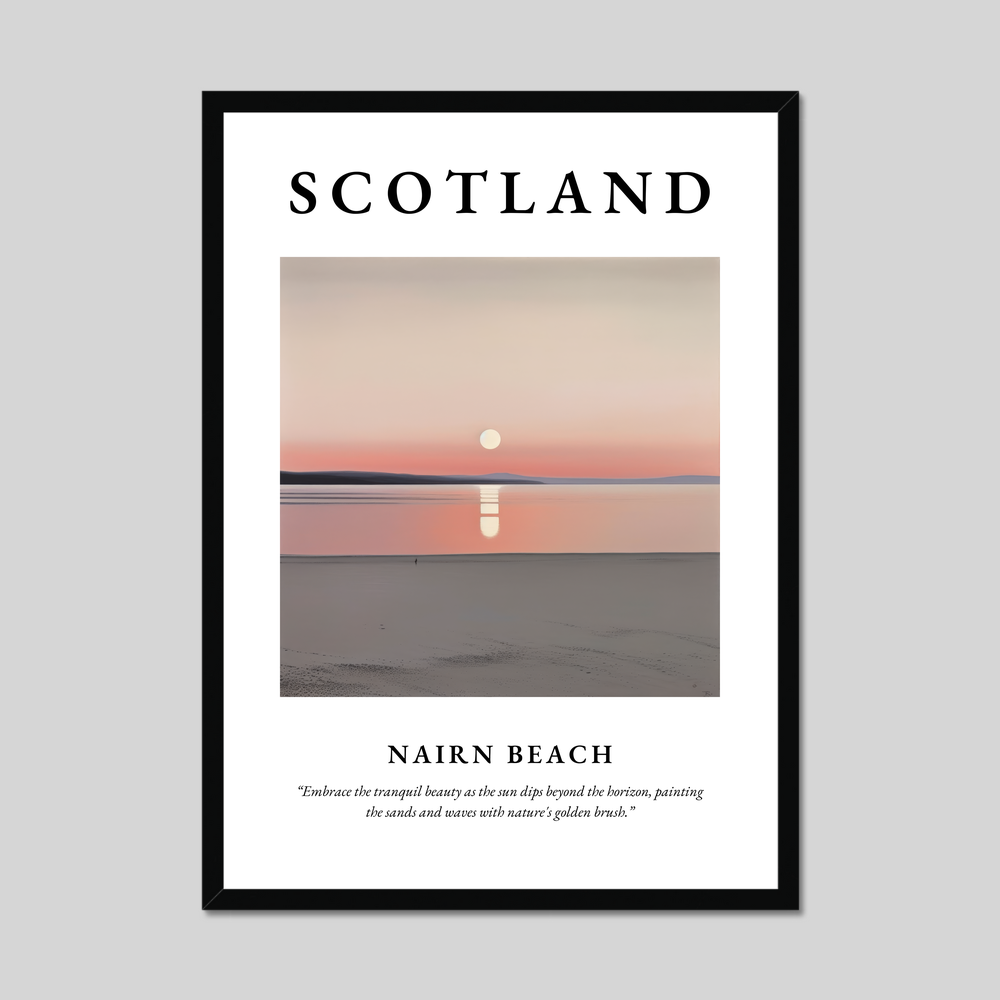 Nairn Beach - Framed Poster Print