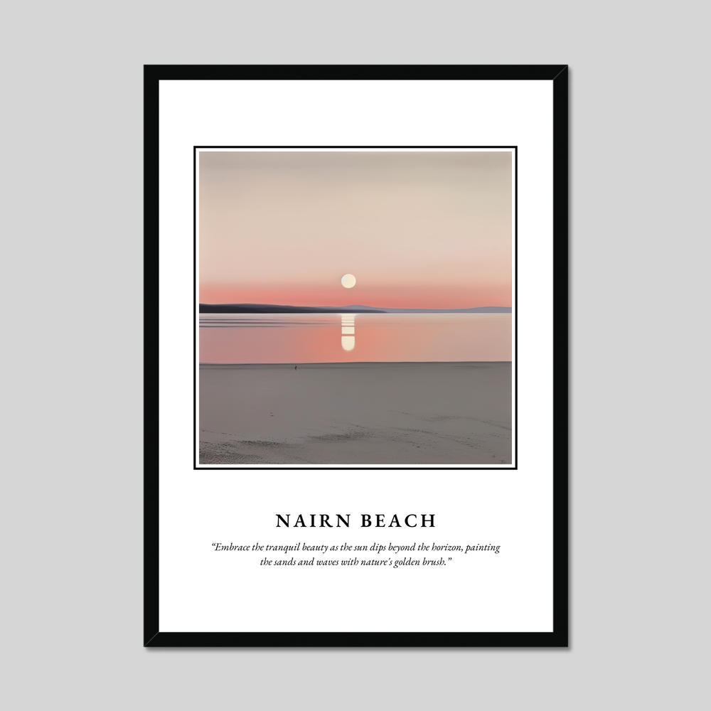 Nairn Beach - Framed Poster Print