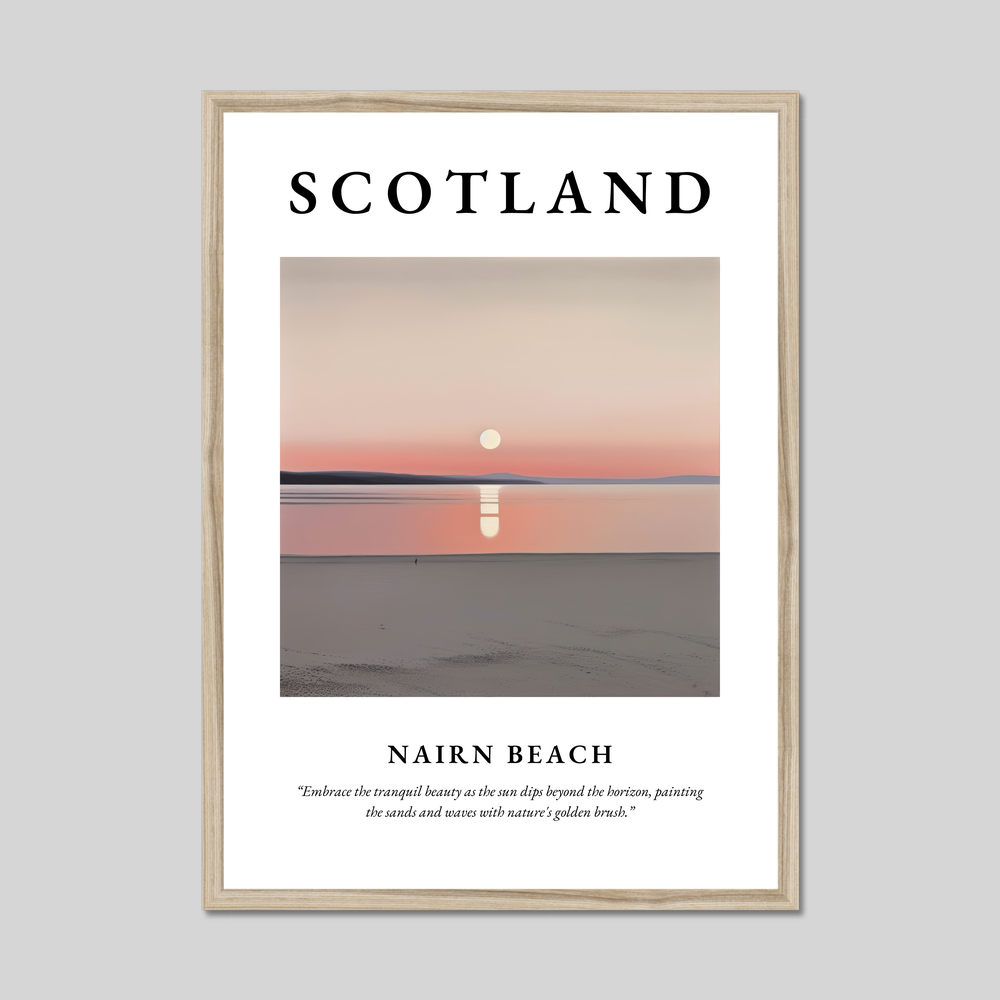 Nairn Beach - Framed Poster Print