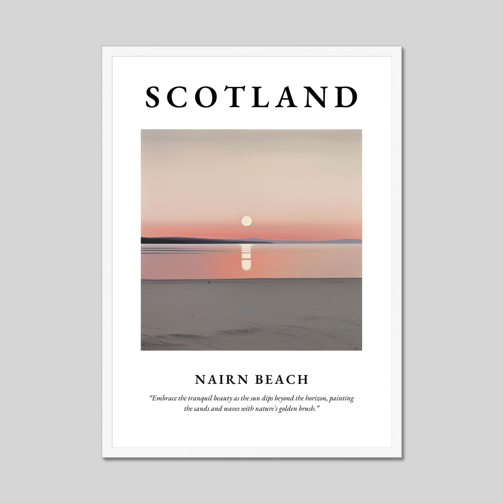 Nairn Beach - Framed Poster Print