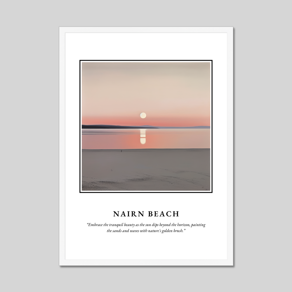 Nairn Beach - Framed Poster Print