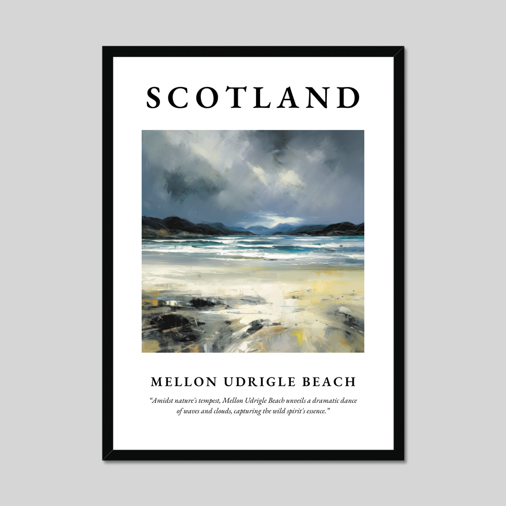 Mellon Udrigle Beach - Framed Poster Print