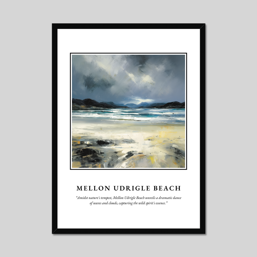 Mellon Udrigle Beach - Framed Poster Print