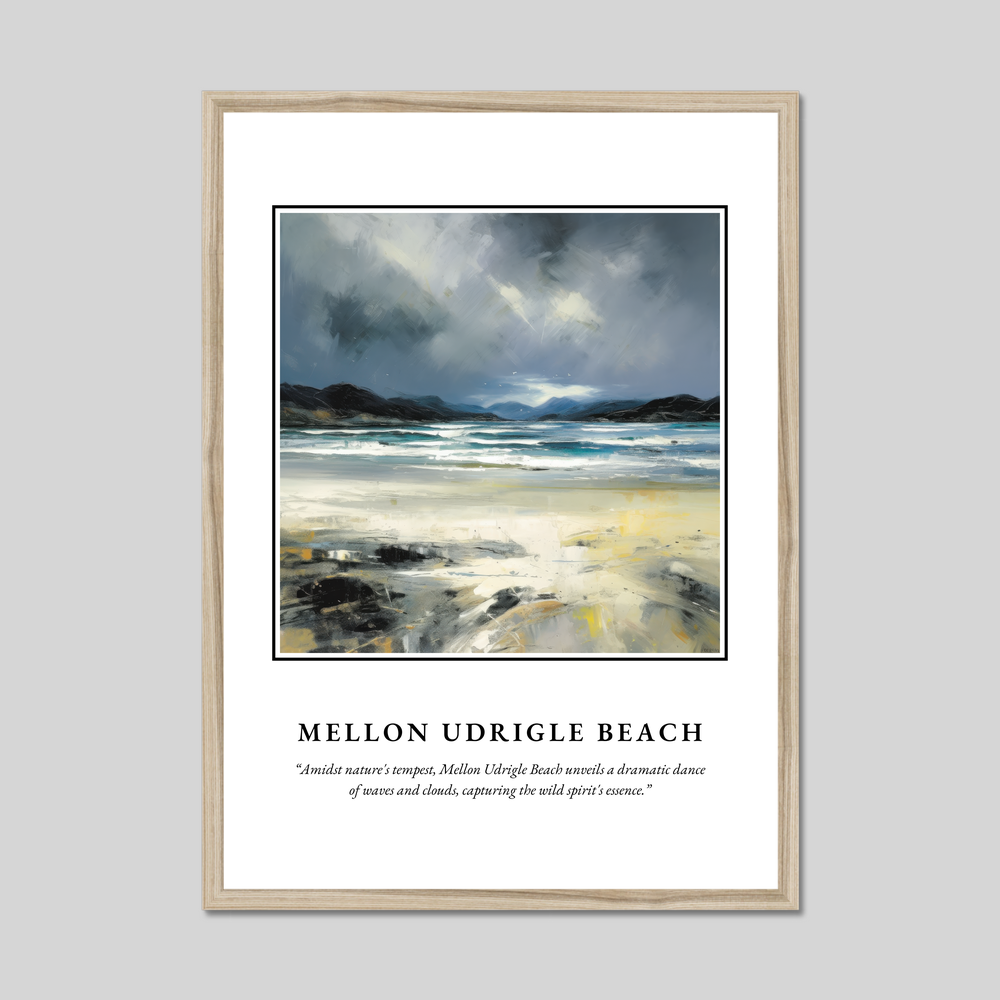 Mellon Udrigle Beach - Framed Poster Print