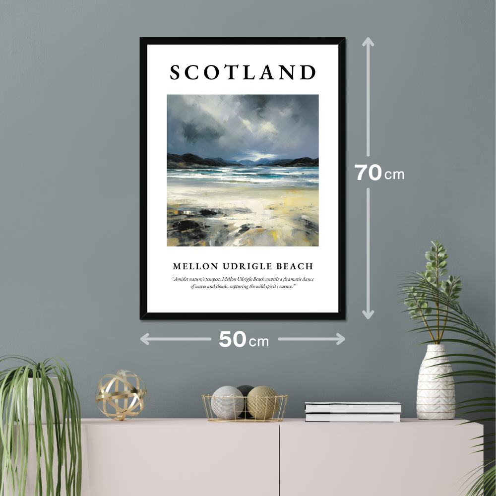 Mellon Udrigle Beach - Framed Poster Print