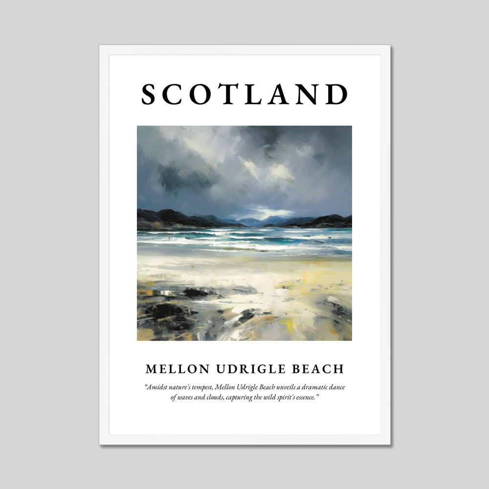 Mellon Udrigle Beach - Framed Poster Print