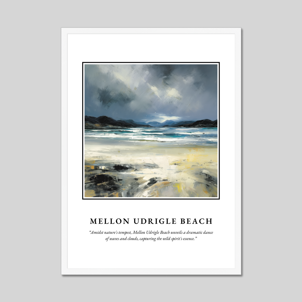 Mellon Udrigle Beach - Framed Poster Print