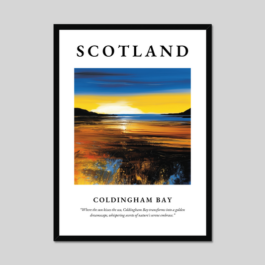 Coldingham Bay - Framed Poster Print