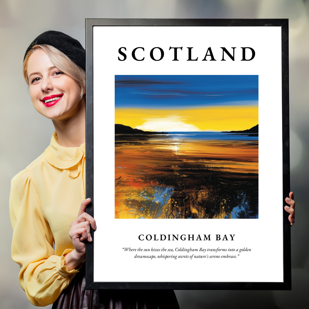 Coldingham Bay - Framed Poster Print