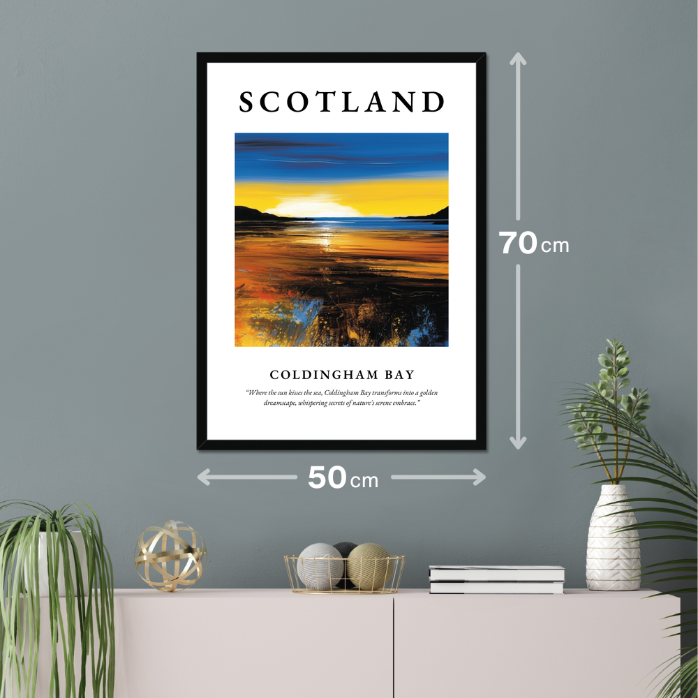 Coldingham Bay - Framed Poster Print