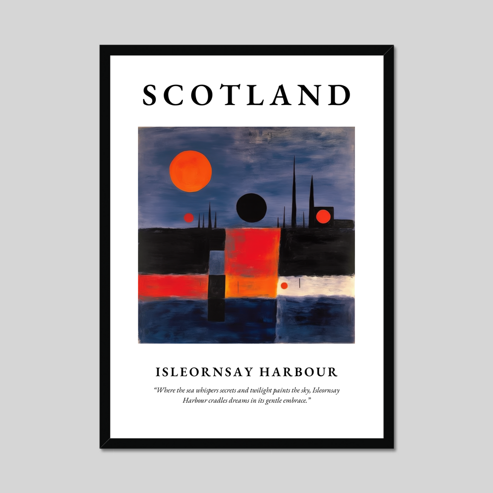 Isleornsay Harbour - Framed Poster Print