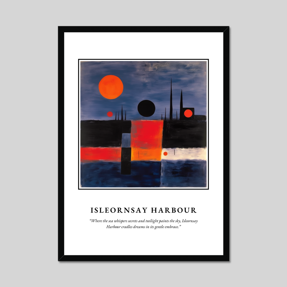 Isleornsay Harbour - Framed Poster Print