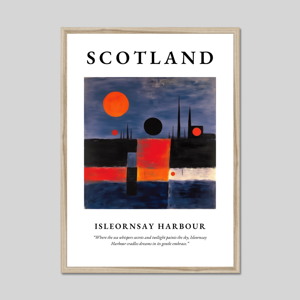 Isleornsay Harbour - Framed Poster Print