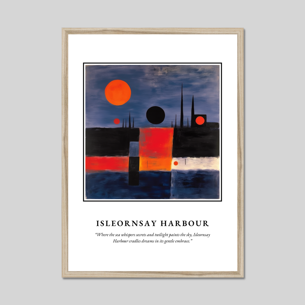 Isleornsay Harbour - Framed Poster Print