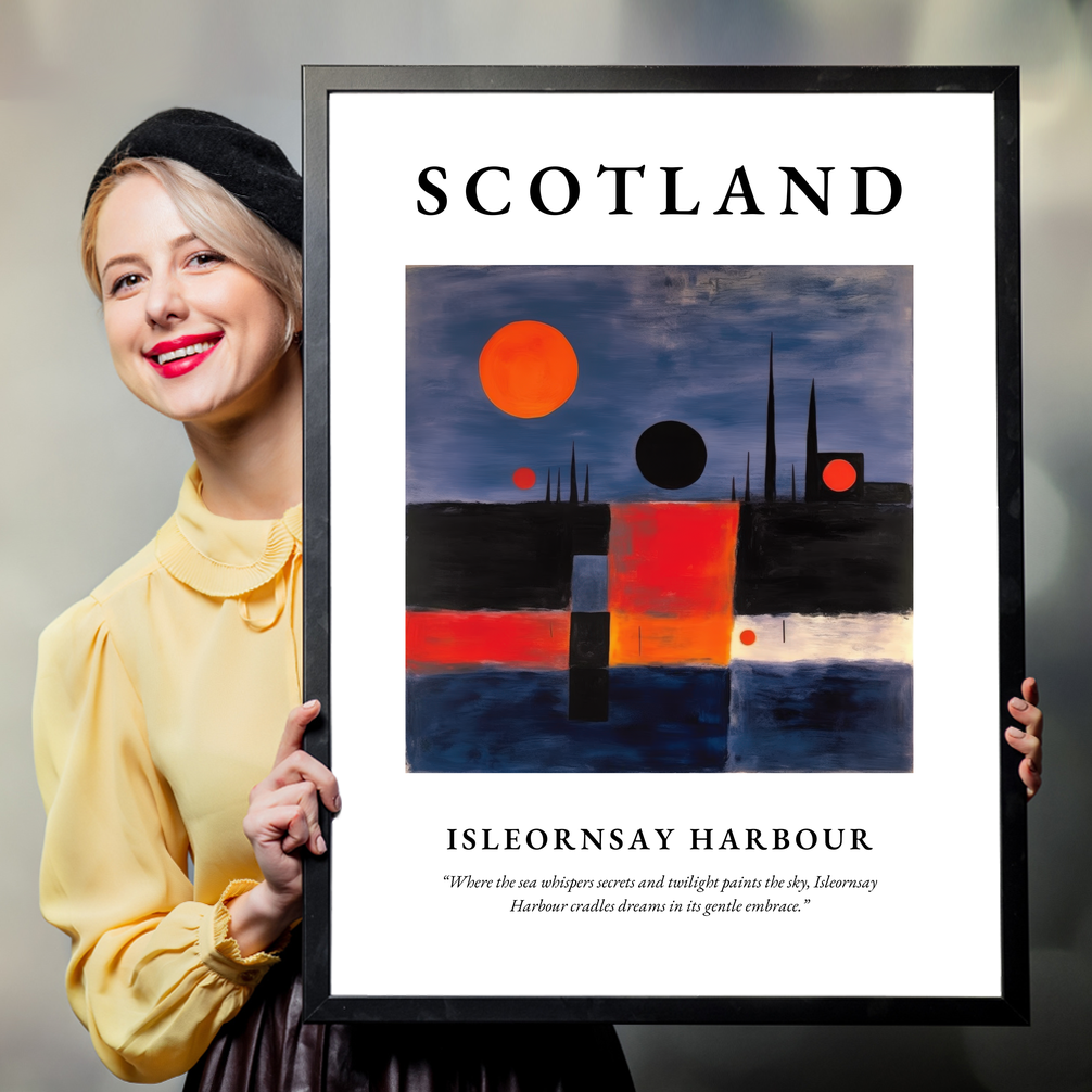 Isleornsay Harbour - Framed Poster Print