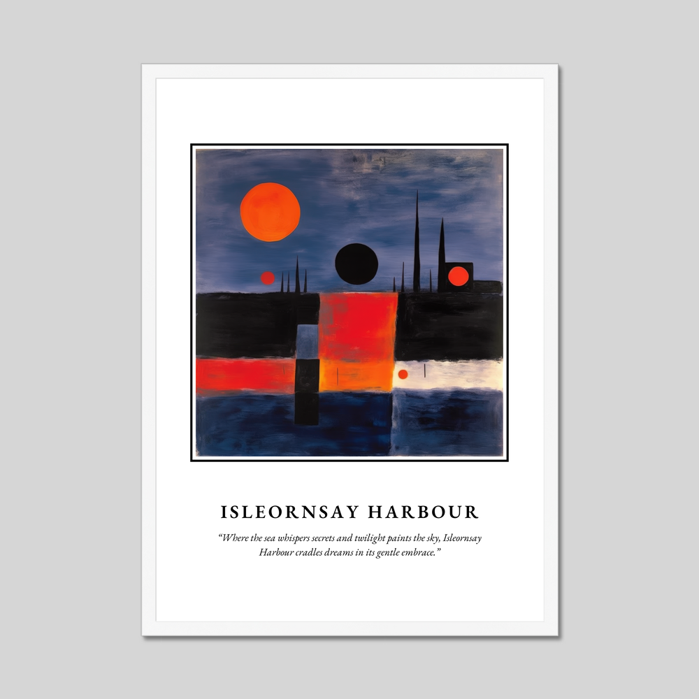 Isleornsay Harbour - Framed Poster Print