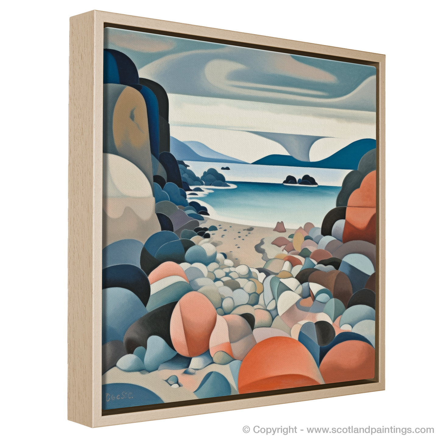 Cubist Interpretation of Coral Beach Serenity