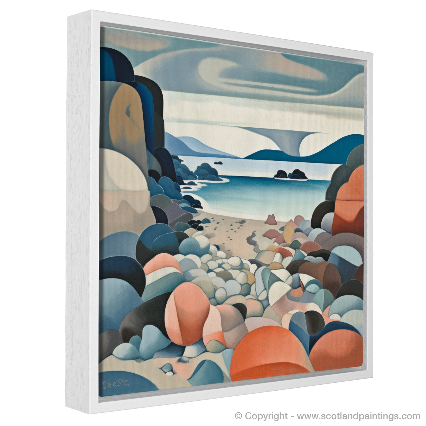 Cubist Interpretation of Coral Beach Serenity