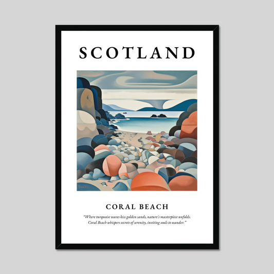 Coral Beach - Framed Poster Print