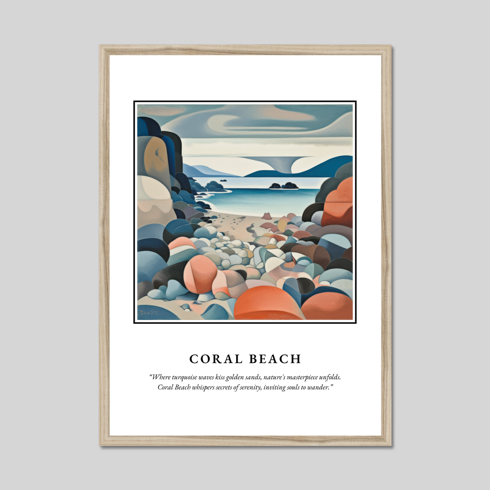 Coral Beach - Framed Poster Print