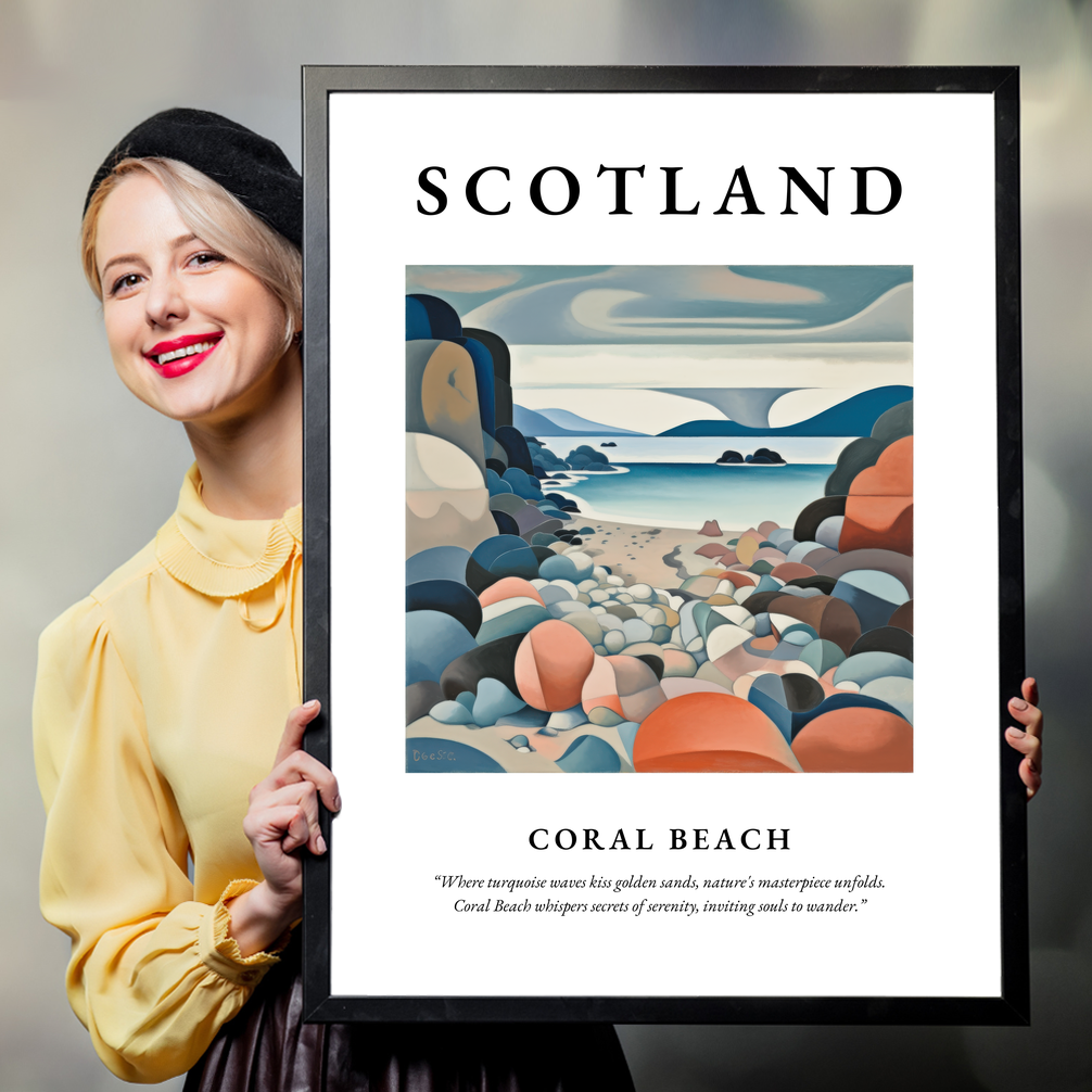 Coral Beach - Framed Poster Print