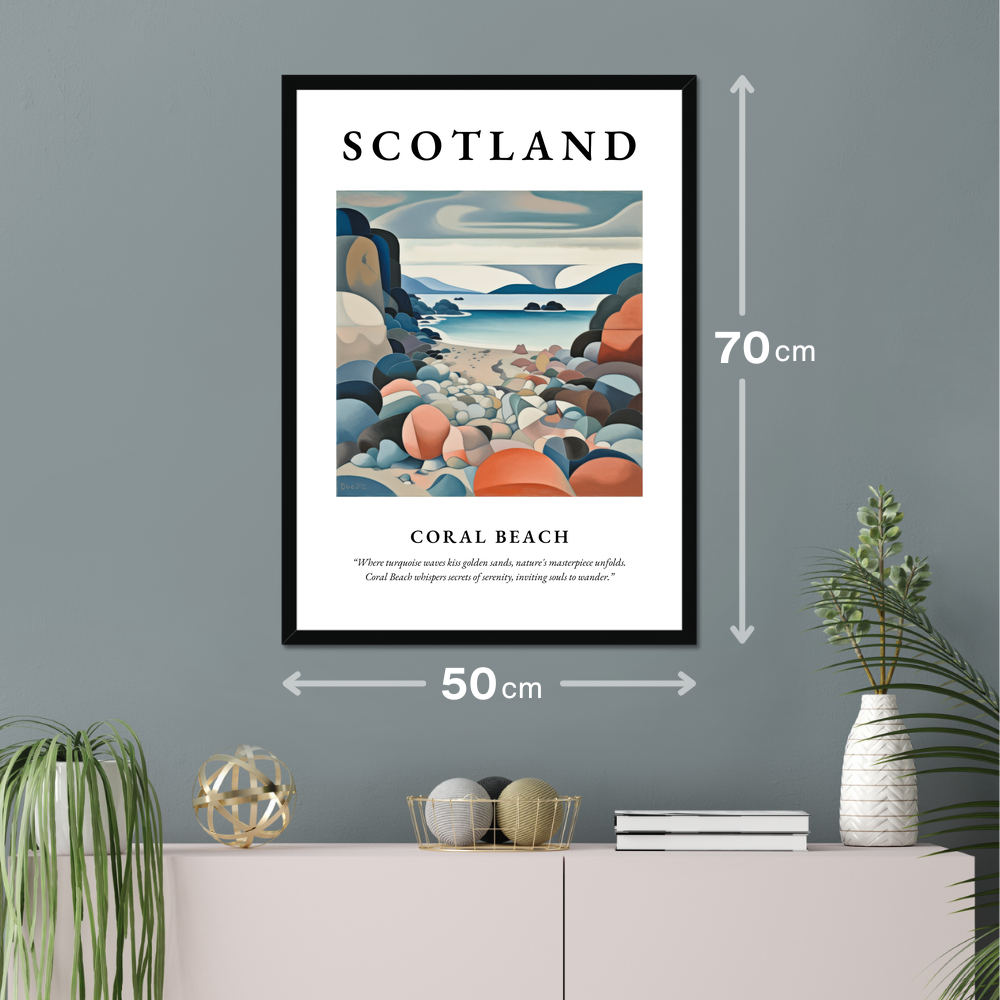 Coral Beach - Framed Poster Print