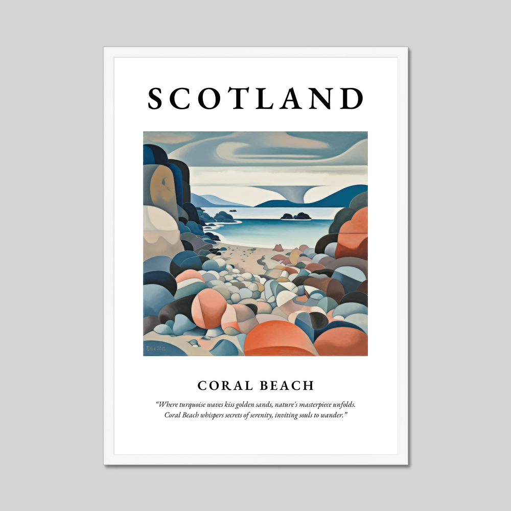 Coral Beach - Framed Poster Print