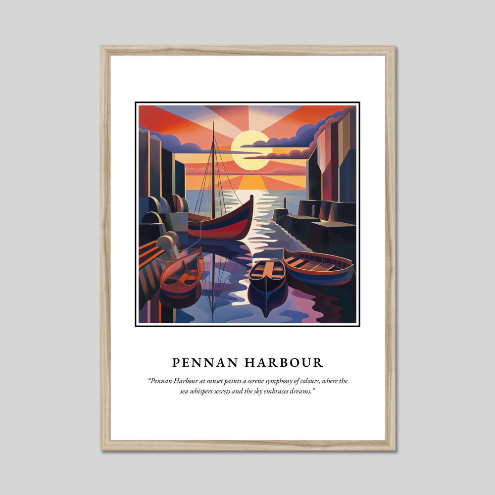 Pennan Harbour - Framed Poster Print